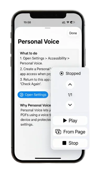 PDF Reader Voice hero image