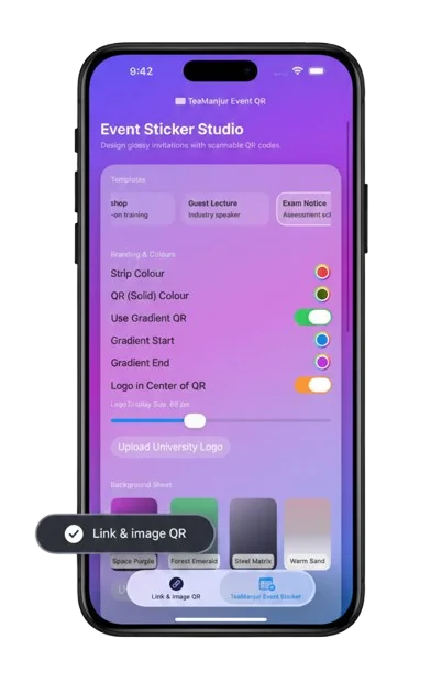 QR Code App hero image