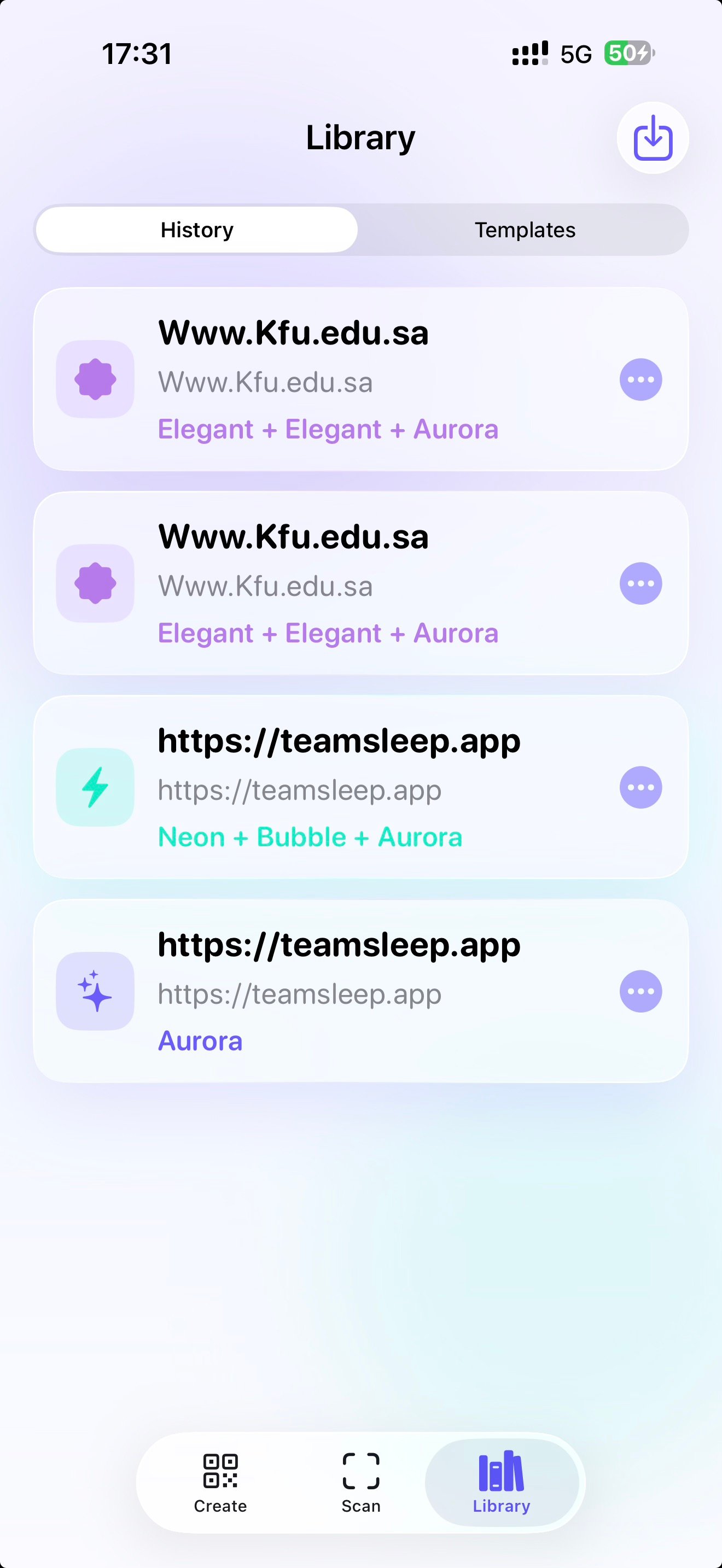 TeamQRcode screenshot
